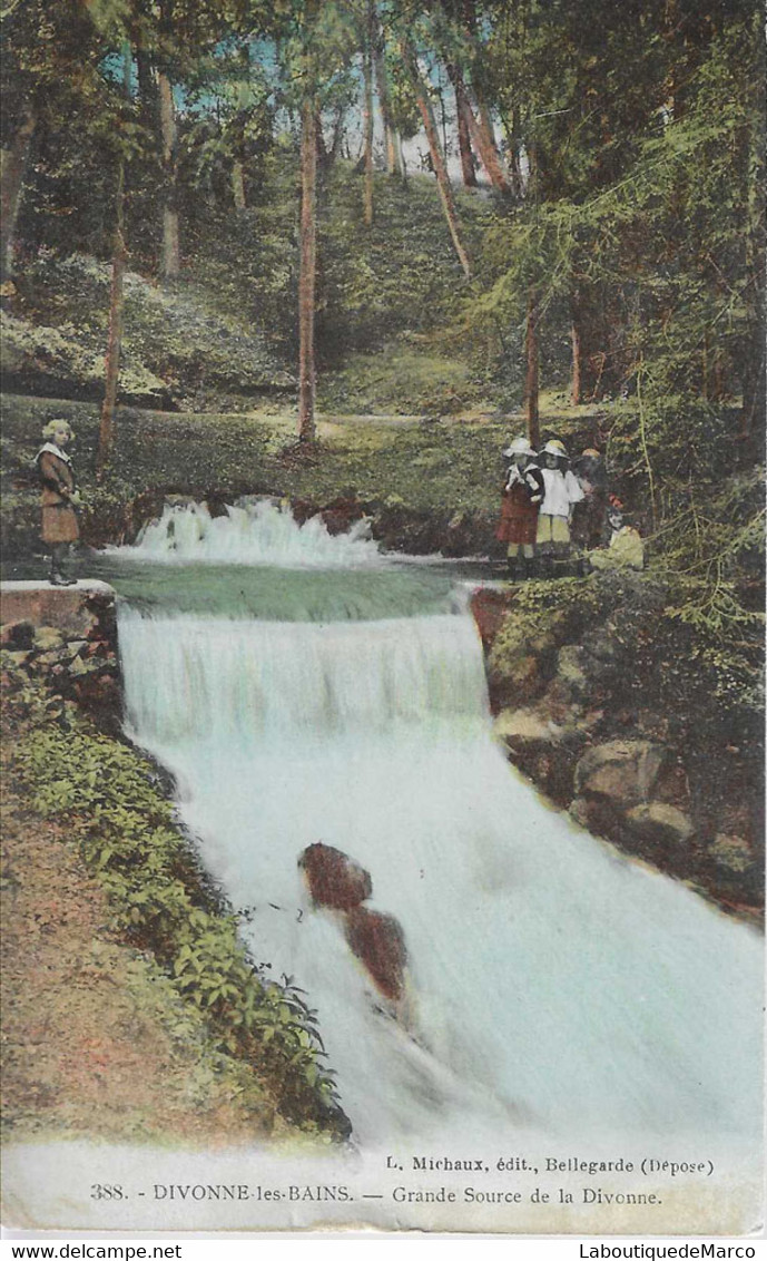 01 - Divonne-les-Bains - Grande Source De La Divonne - Voyagé - Dos Divisé - Divonne Les Bains