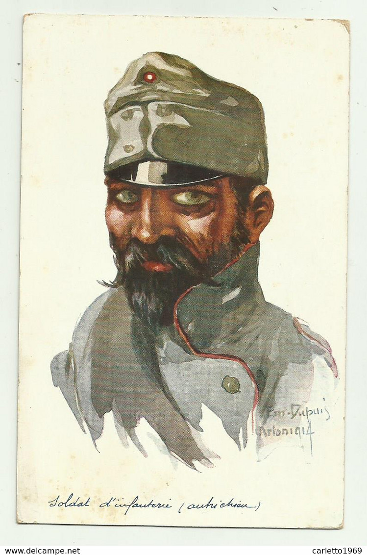 SOLDATO AUSTRIACO ILLUSTRAZIONE DI EMILE DUPUIS 1914 -  NV  FP - Dupuis, Emile