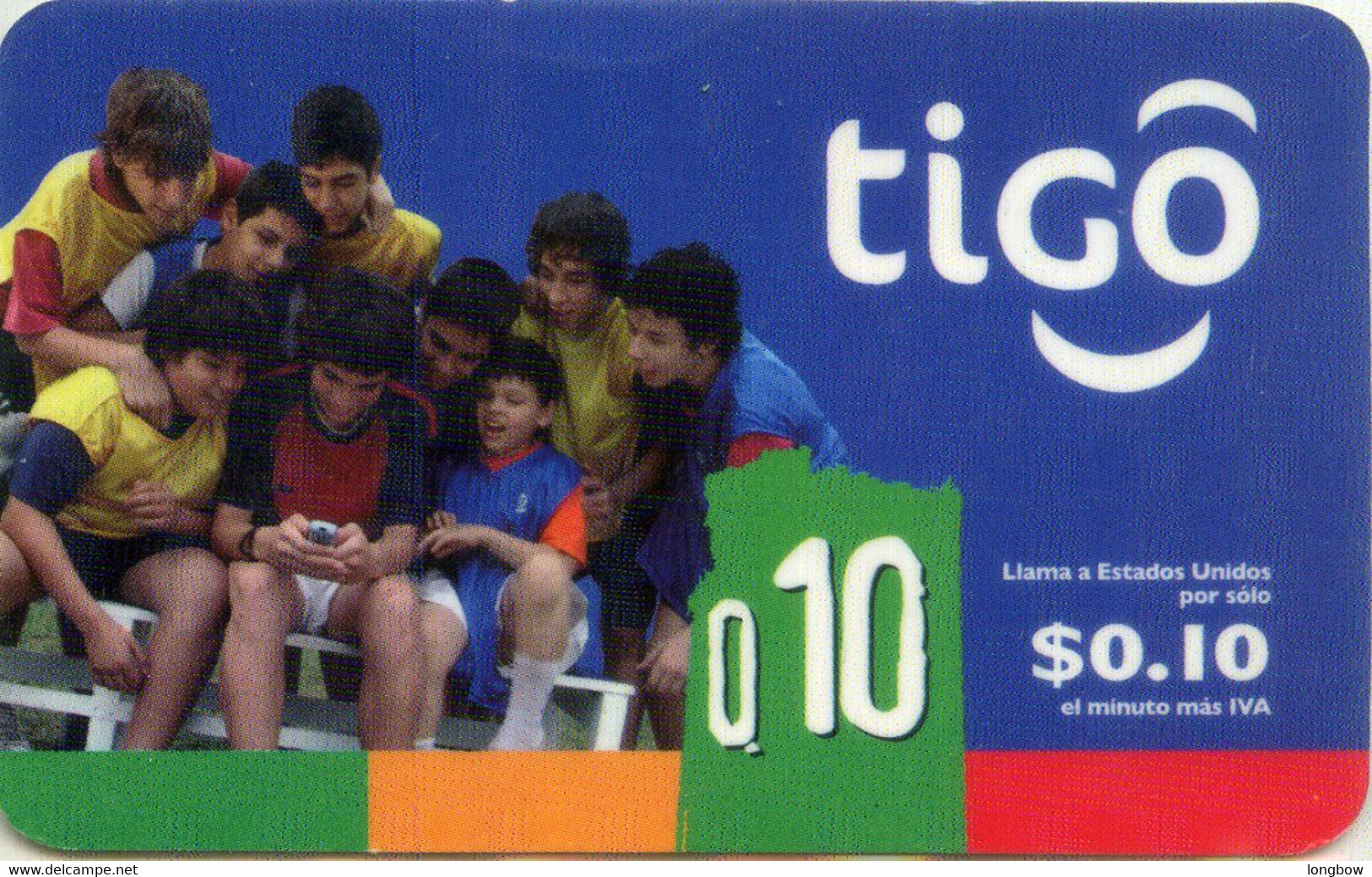 Guatemala Tarjeta Tigo Q.10 - Guatemala