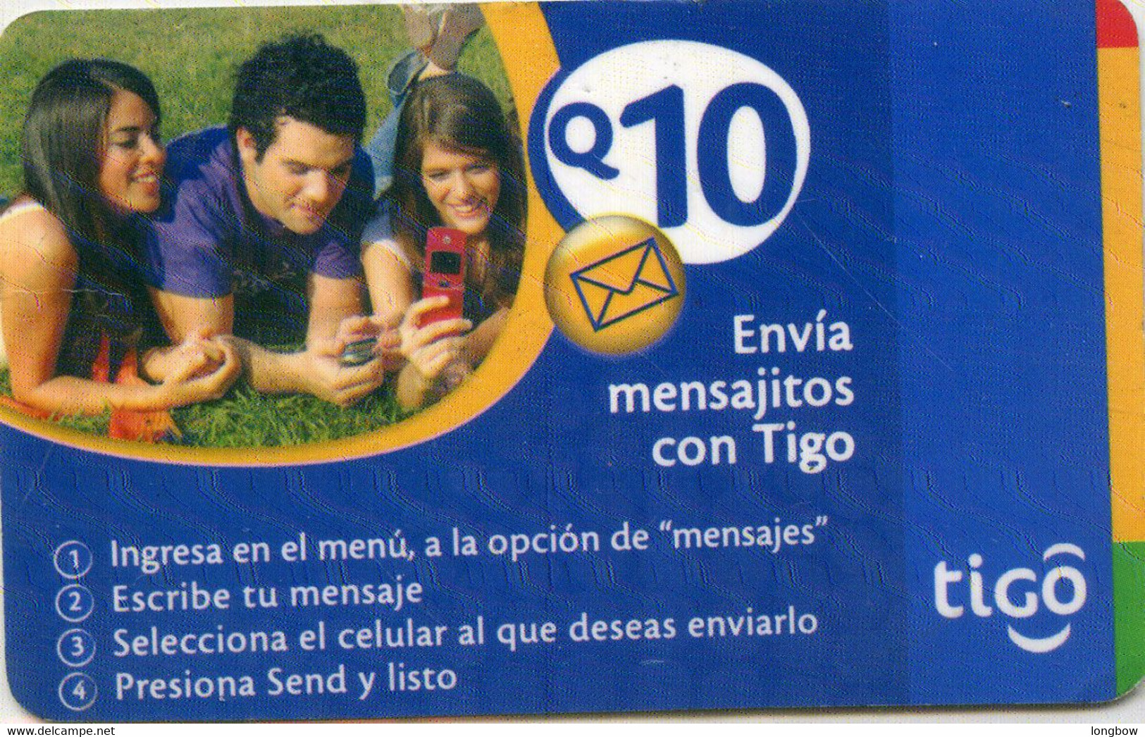 Guatemala Tarjeta Tigo Q.10 - Guatemala