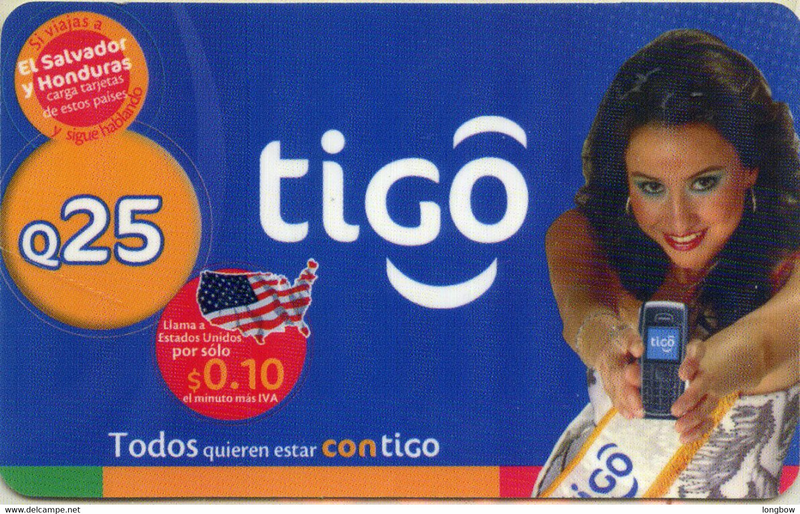 Guatemala Tarjeta Tigo Q.25 - Guatemala