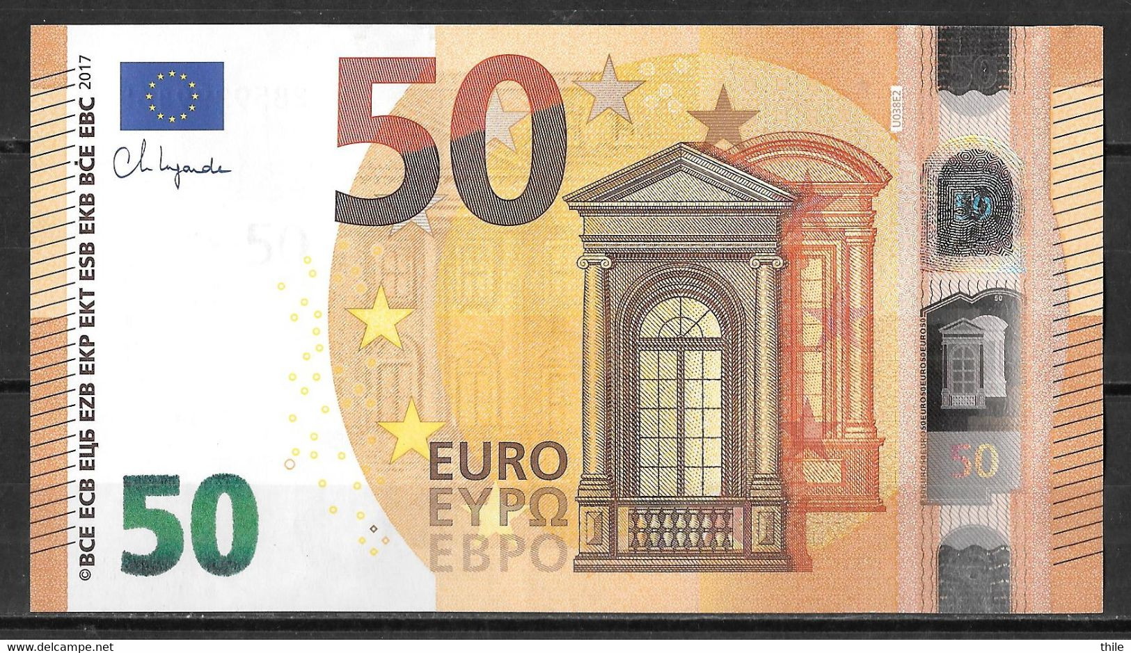 FRANCE - 50 € - UB - U038 E2 - UNC - Lagarde - 50 Euro