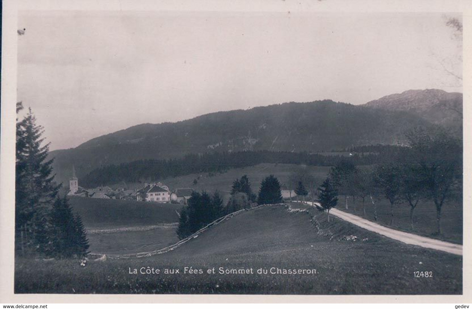 Côte Aux Fées NE Et Le Chasseron (12482) - La Côte-aux-Fées