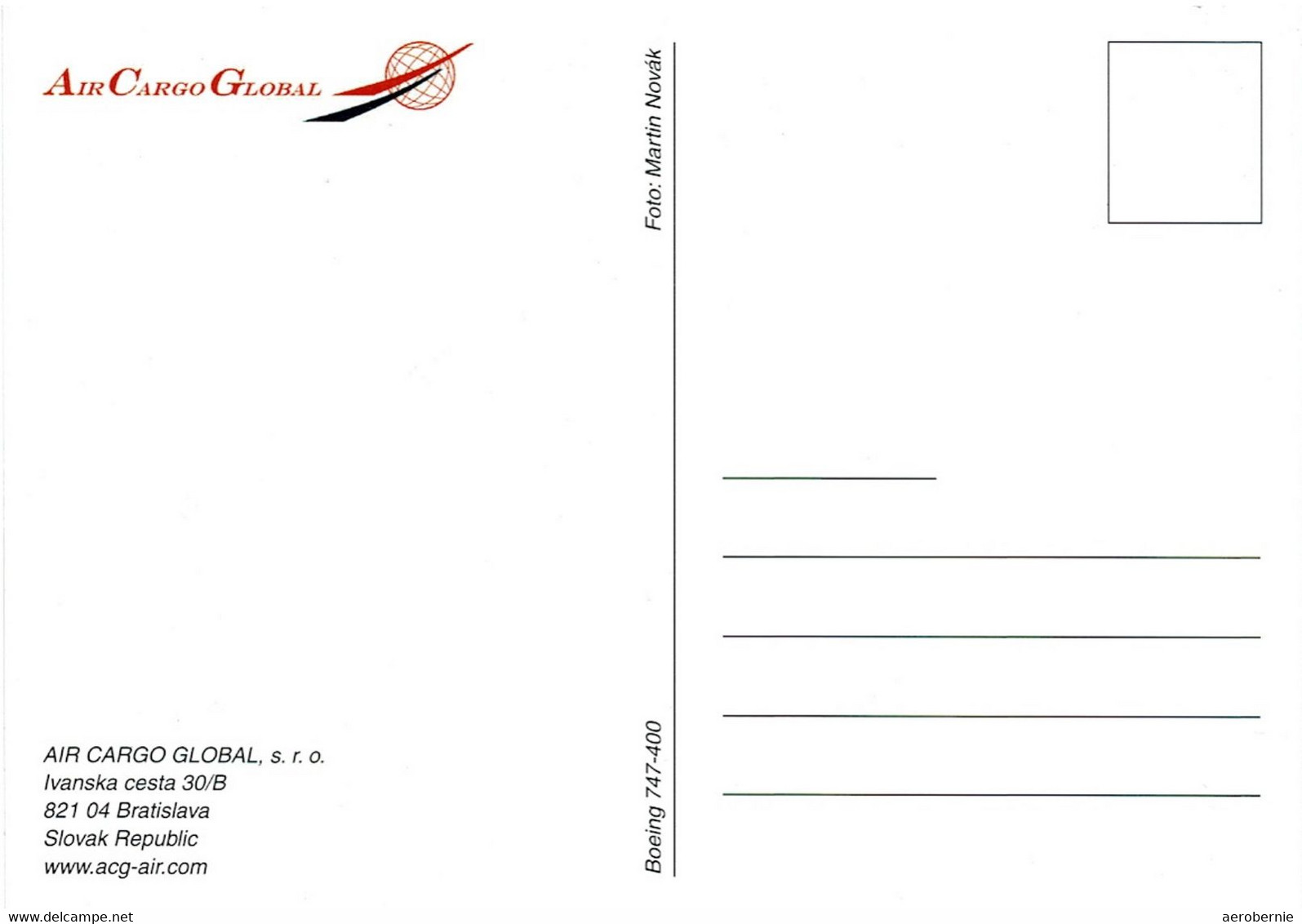 AIR CARGO GLOBAL - Boeing 747-400F (airline Issue) - I - 1946-....: Era Moderna