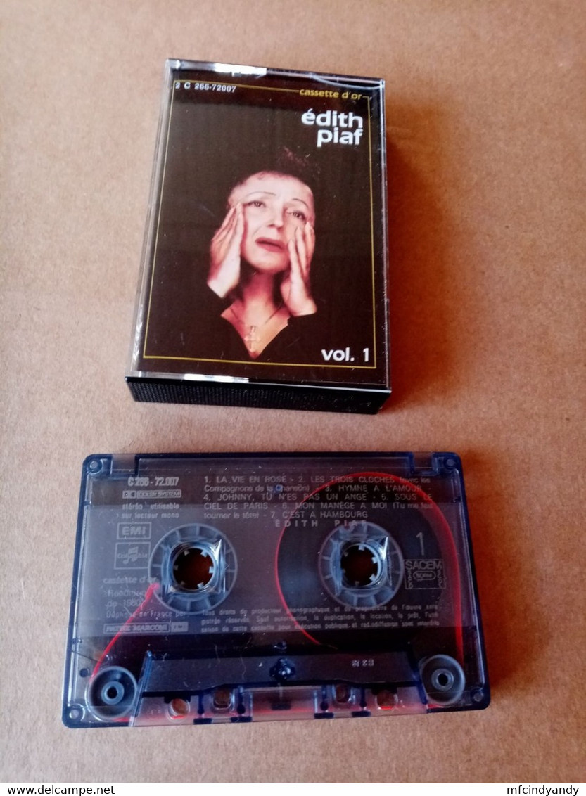Cassette Audio Edith Piaf  - Cassette D'or - Volume 1 - Cassettes Audio