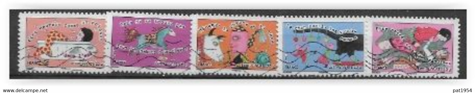 France 2013 Adhésifs N° 790, 791, 795, 798 Et 799 Oblitérés Sourires - Used Stamps