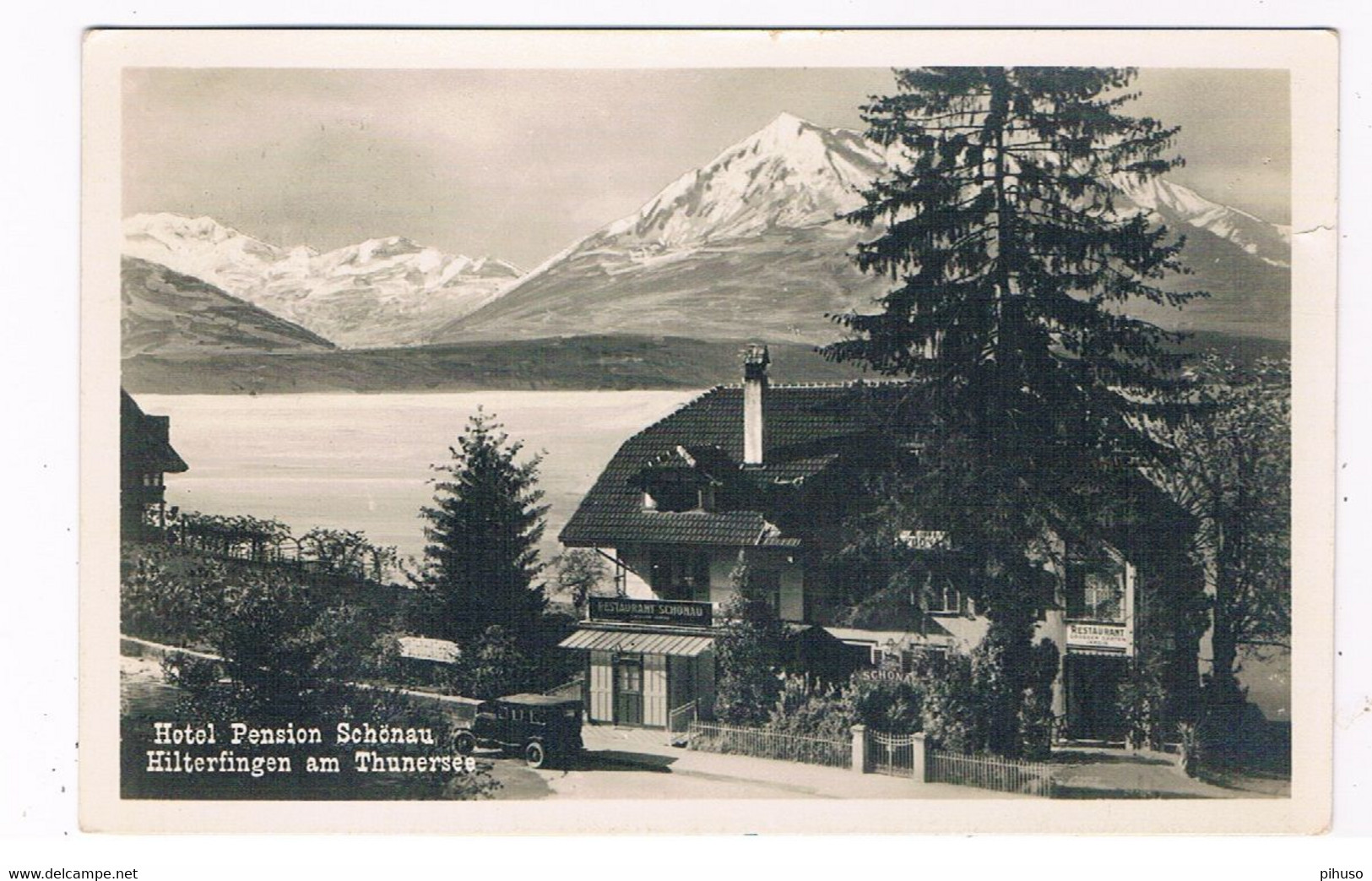 CH-7332  HILTERFINGEN Am THUNERSEE : Hotel Pension Schönau - Hilterfingen