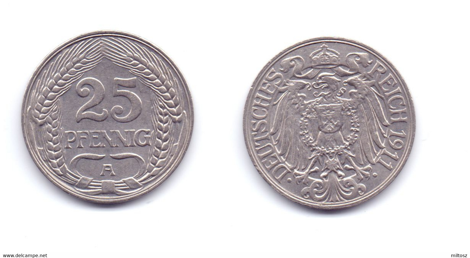 Germany 25 Pfennig 1911 A - 25 Pfennig