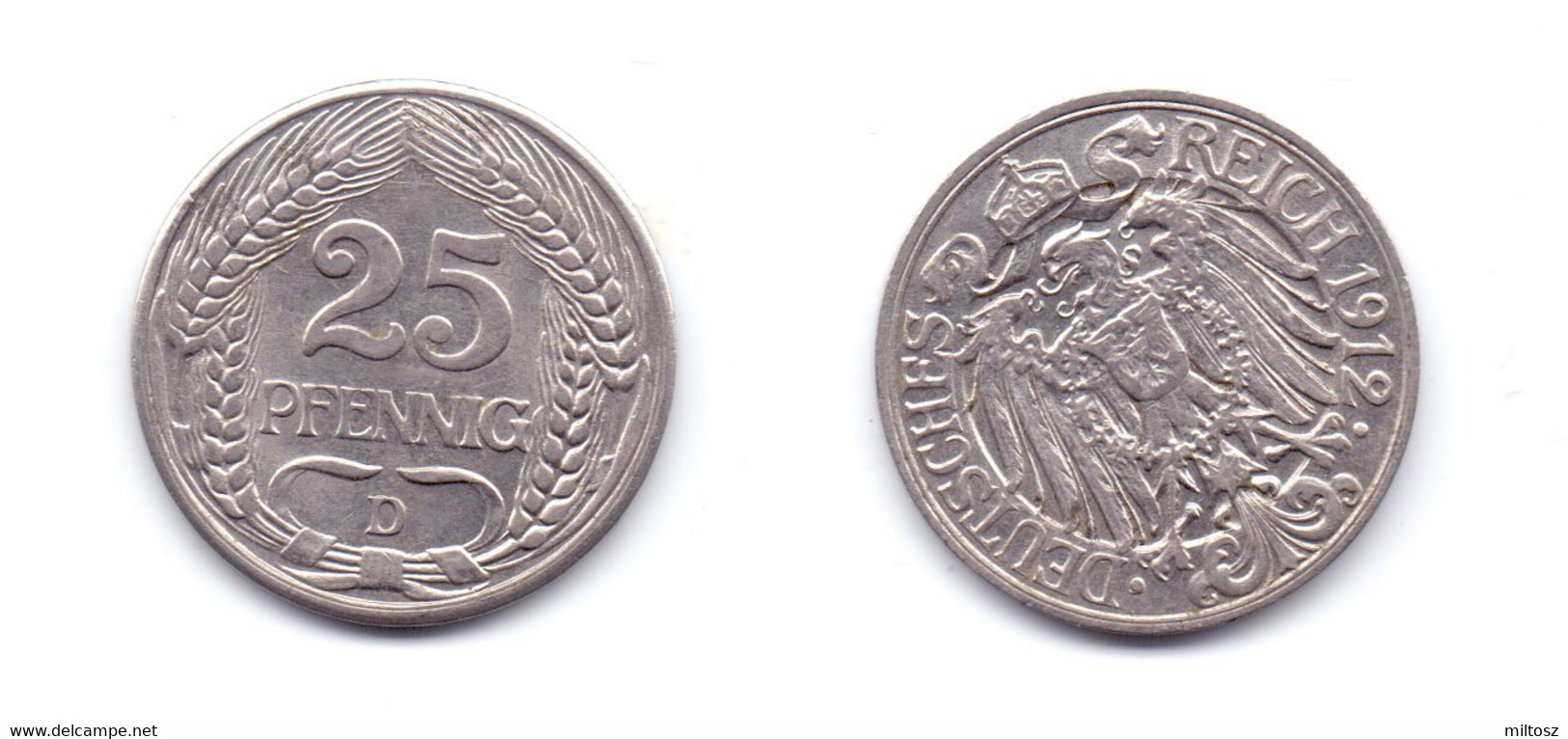 Germany 25 Pfennig 1912 D - 25 Pfennig