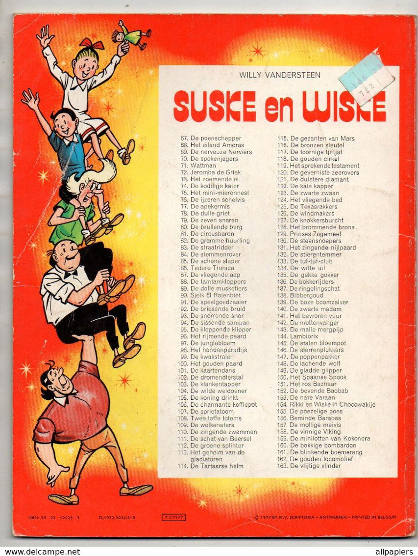 Suske En Wiske N°136 De Bokkerijders Par Vandersteen - Standaard Uitgeverij De 1977 - D/1972/0034/318 - Suske & Wiske