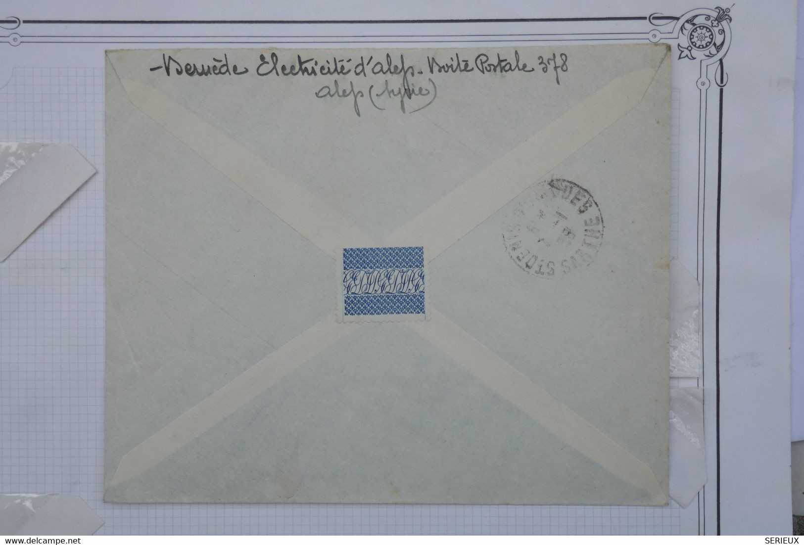 AV16 SYRIE   BELLE LETTRE RRR 1937 ALEP  POUR ST DENIS    FRANCE +AEROPHILATERLIE+ AFFRANCH. PLAISANT - Covers & Documents