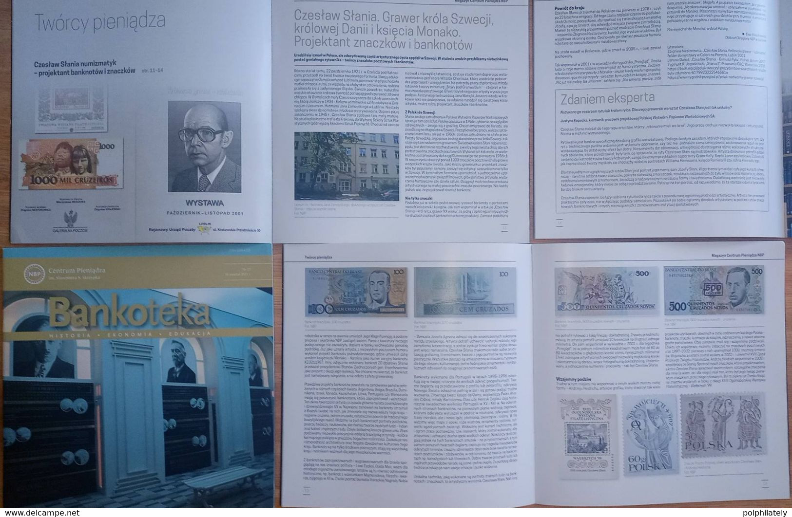 Czeslaw SLANIA - Banknote's Engraver. 5-pages Article In Polish Magazine. 2021 - Otros & Sin Clasificación