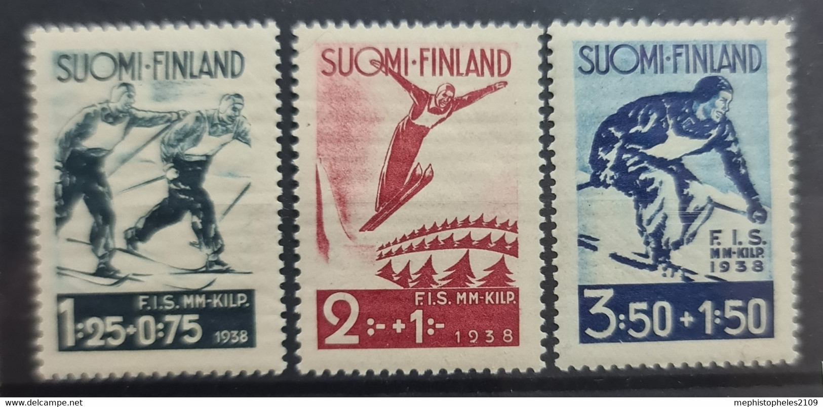 FINLAND 1938 - MNH - Sc# B31-B33 - Unused Stamps