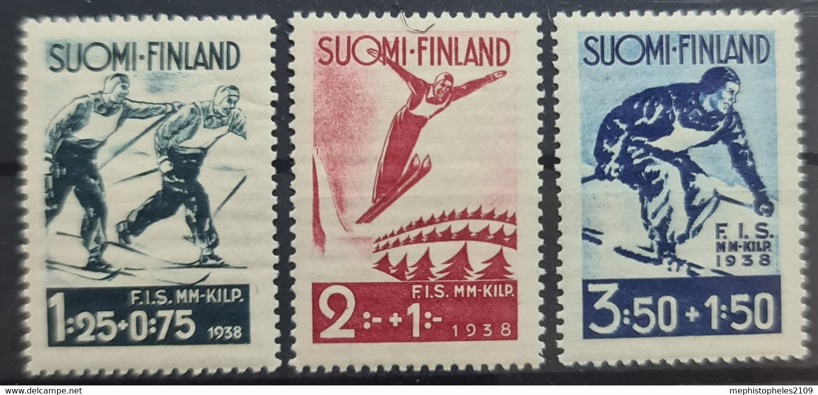 FINLAND 1938 - MNH - Sc# B31-B33 - Unused Stamps