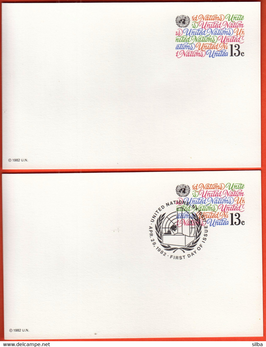 United Nations New York 1982 / Air Mail, 13 C / Stationery - Poste Aérienne