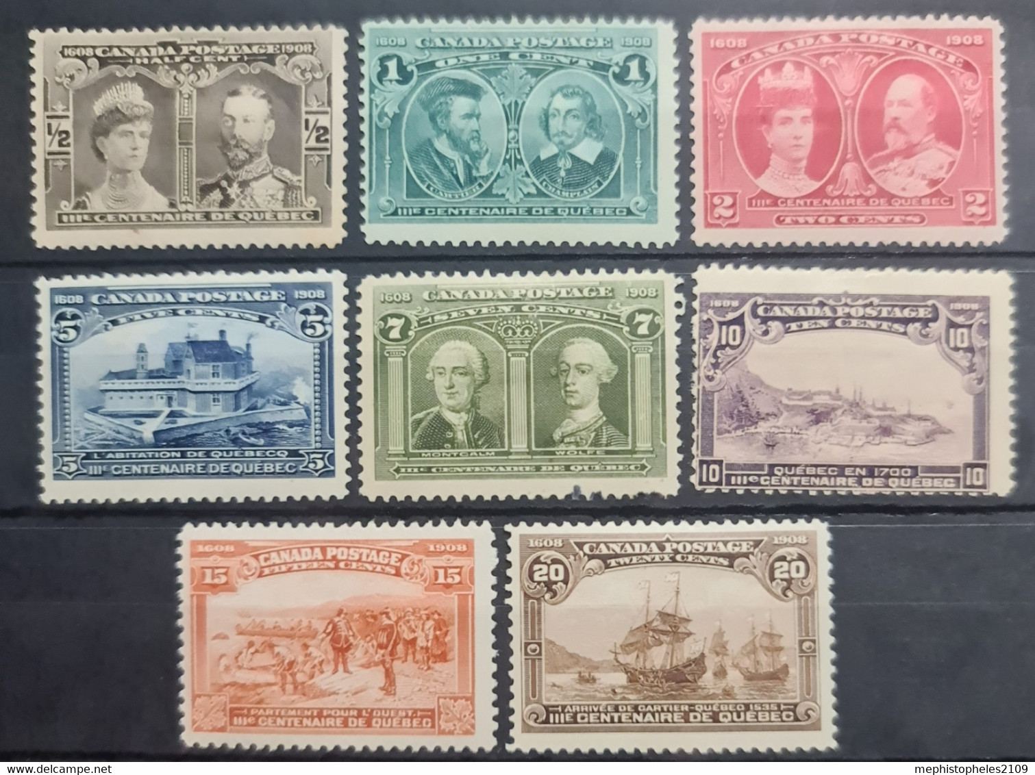 CANADA 1908 - MLH - Sc# 96-103 - Tercentenaire De Québec - Complete Set! - Ongebruikt