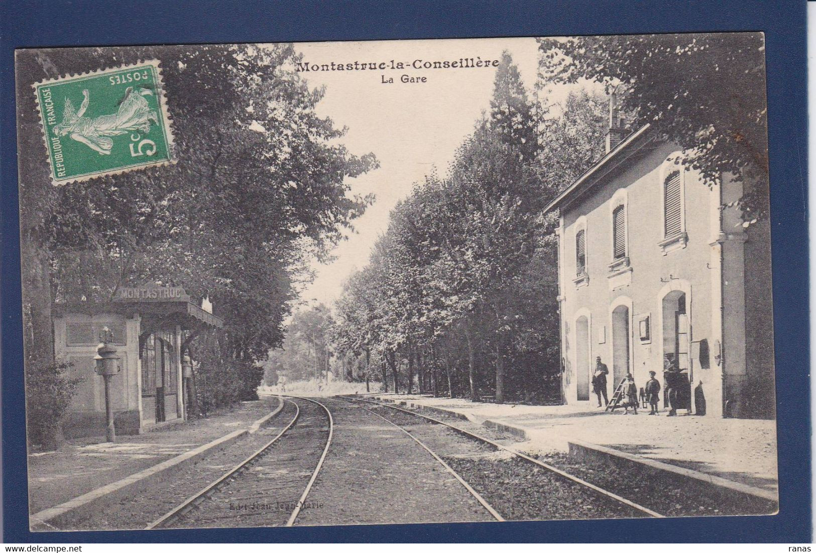 CPA [31] Haute Garonne > Montastruc-la-Conseillère Gare Station Chemin De Fer - Montastruc-la-Conseillère