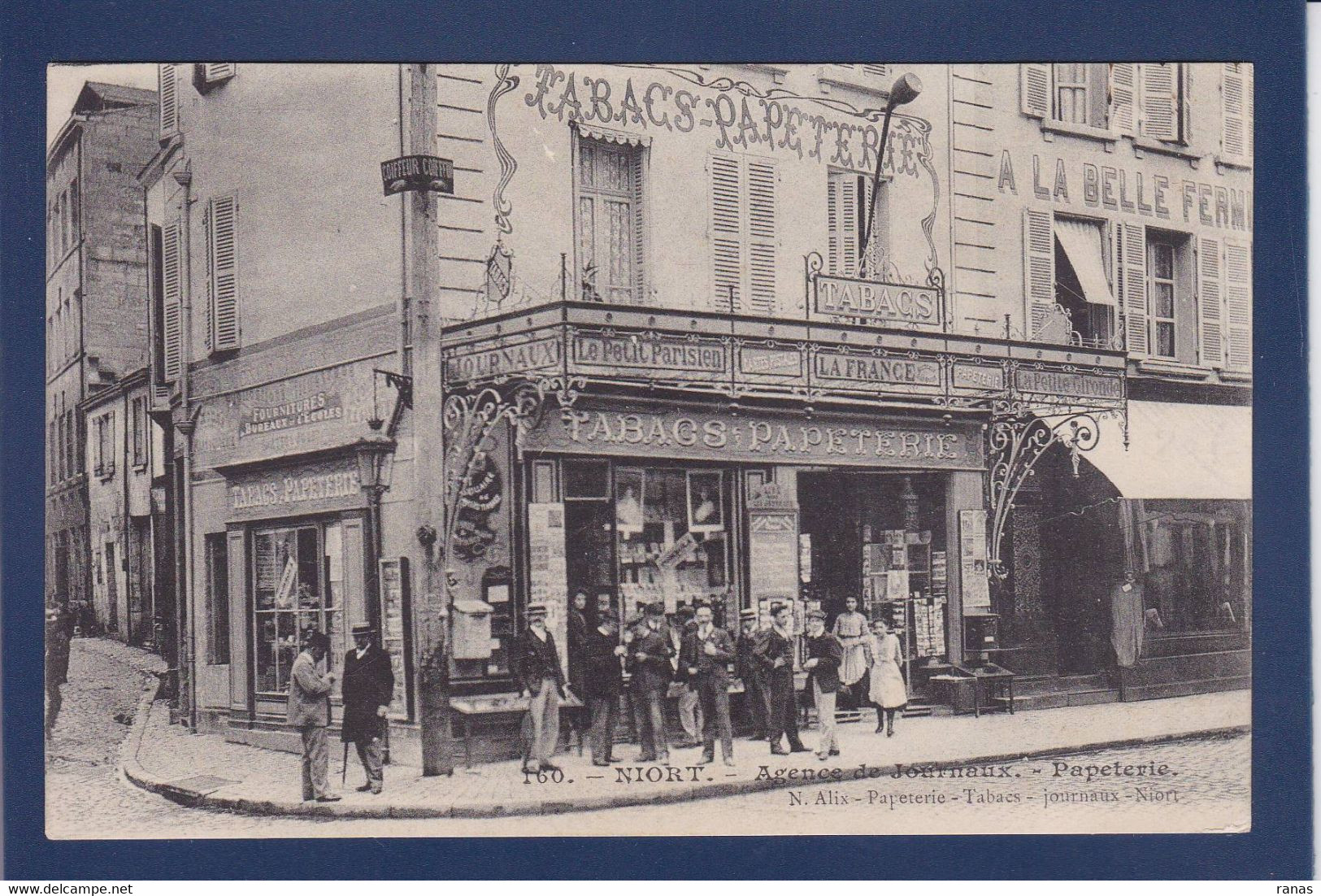 CPA [79] Deux-Sèvres > Niort Commerce Shop Tabac Voir Dos - Niort