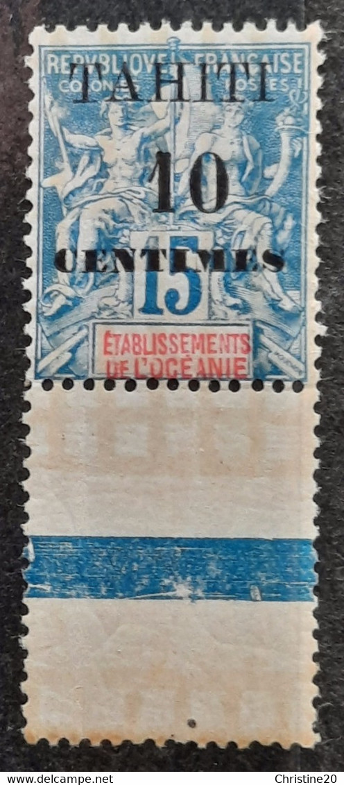 Tahiti 1903 N°33 BdF ** TB Cote 25€ - Neufs