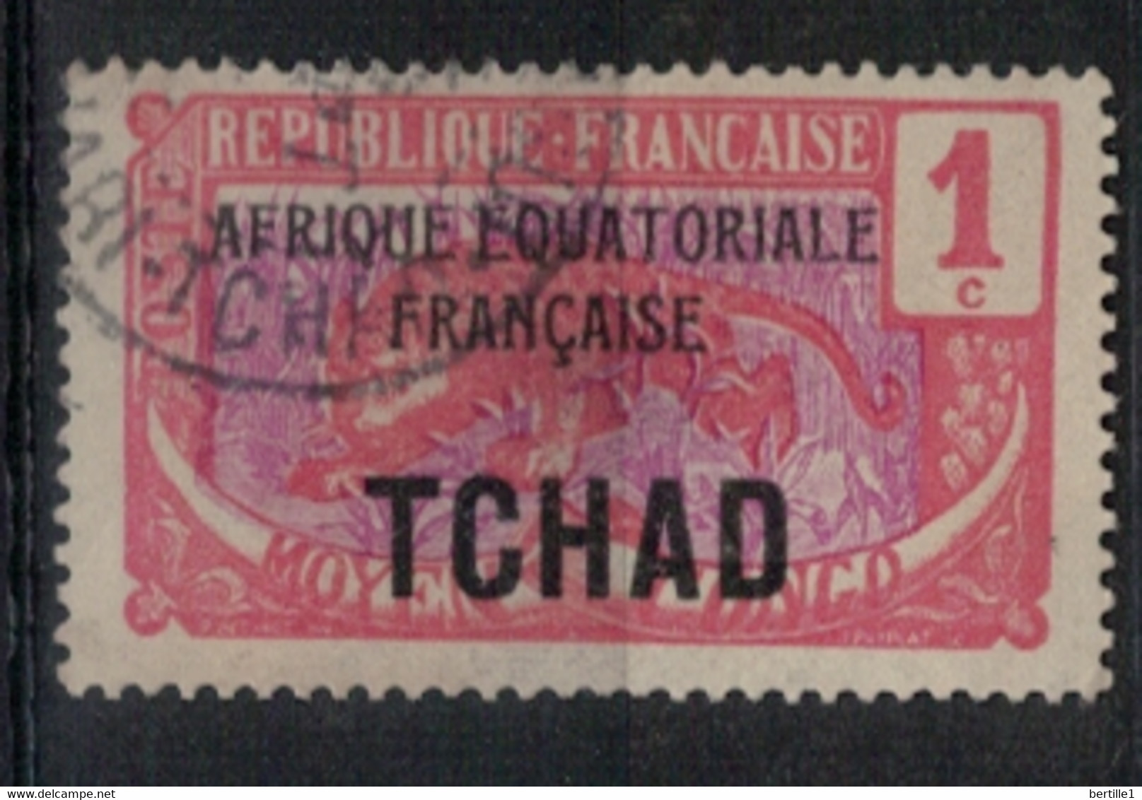 TCHAD        N°  YVERT :  19  OBLITERE       (OB 10 / 16 ) - Usados