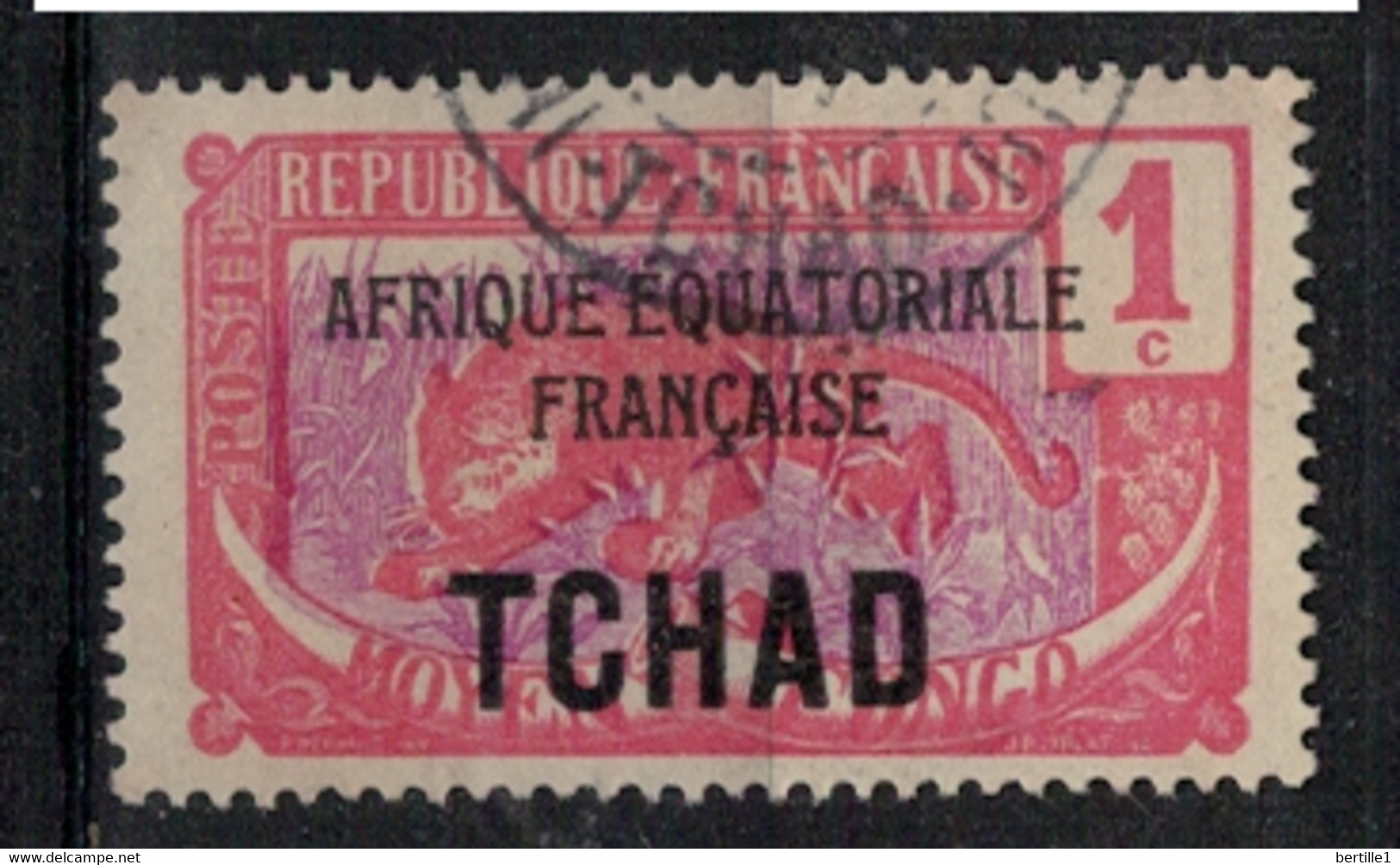 TCHAD        N°  YVERT :  19  ( 3  ) OBLITERE       (OB 10 / 16 ) - Used Stamps