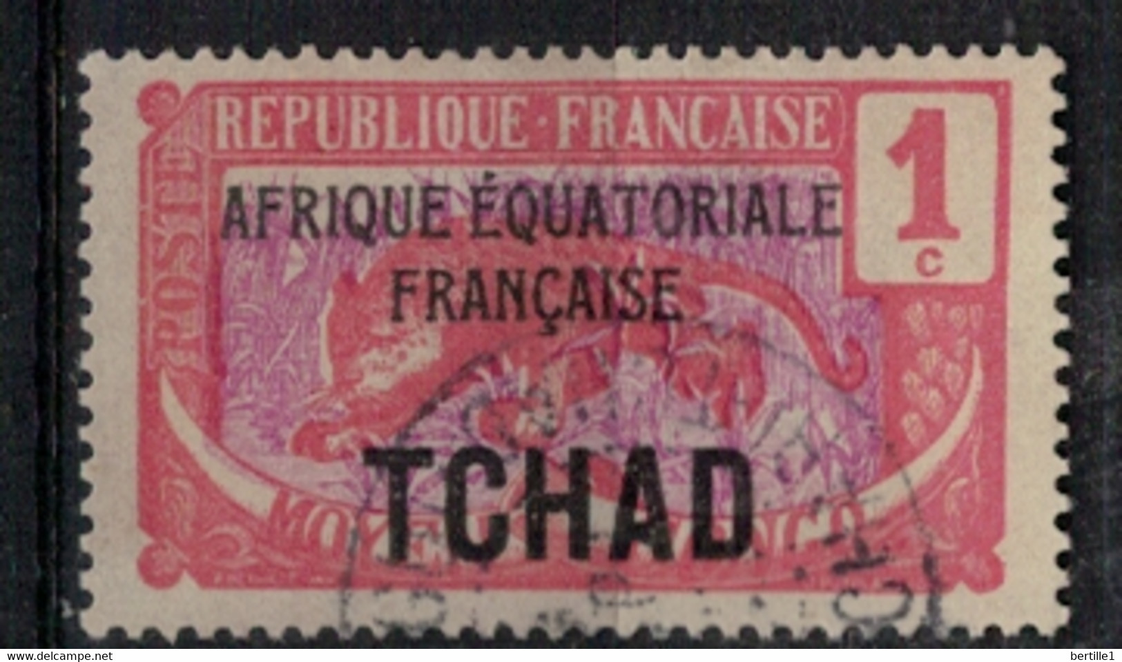 TCHAD        N°  YVERT :  19  ( 5 ) OBLITERE       (OB 10 / 16 ) - Used Stamps