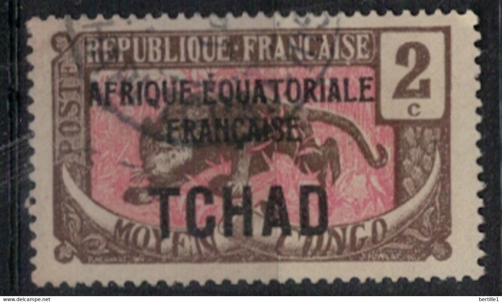 TCHAD        N°  YVERT :  20  ( 1 ) OBLITERE       (OB 10 / 16 ) - Used Stamps