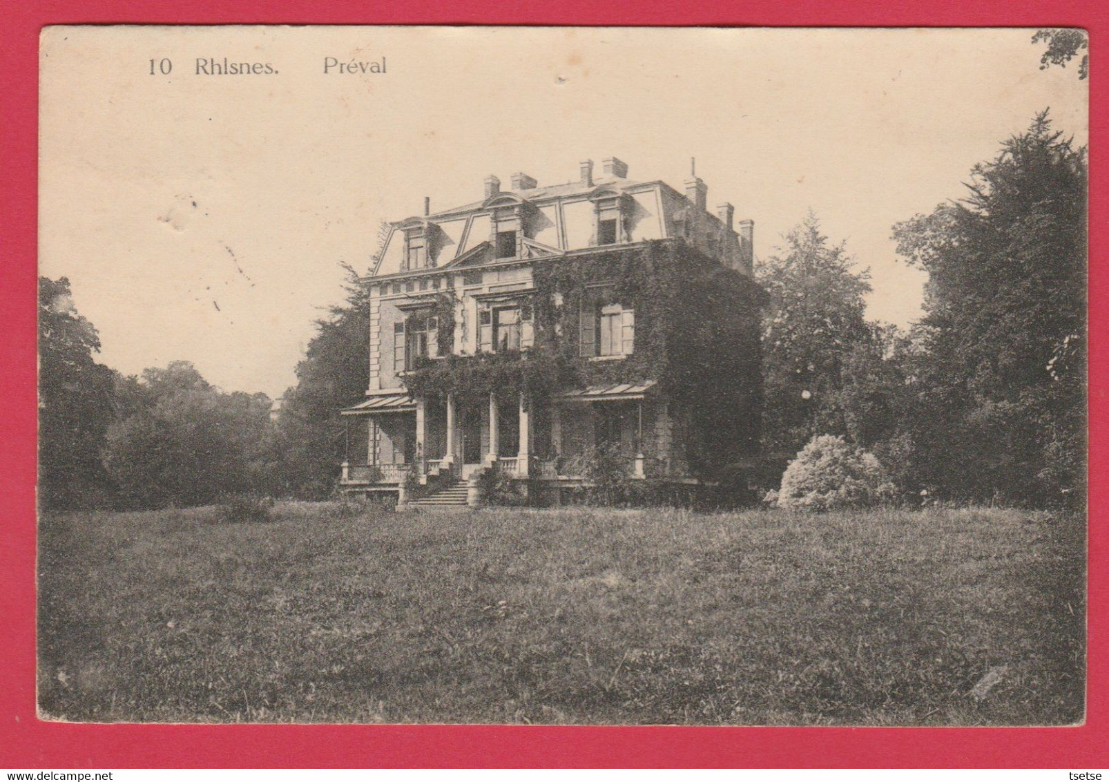 Rhisnes - Préval ... Château - 1923  ( Voir Verso ) - La Bruyere