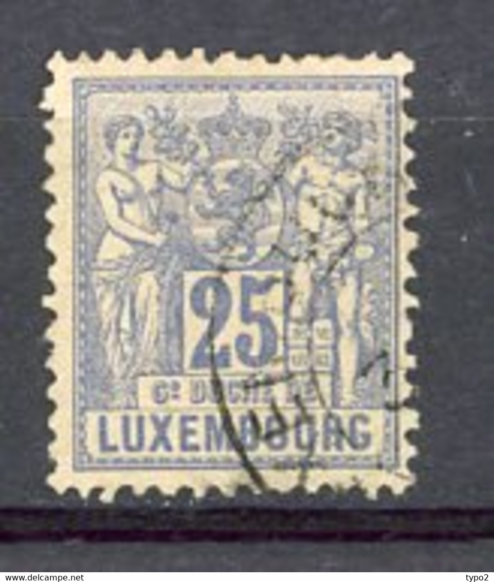 LUX -  Yv N° 54   (o)   25c  Allégorie Cote 1,5 Euro BE   2 Scans - 1882 Allegory