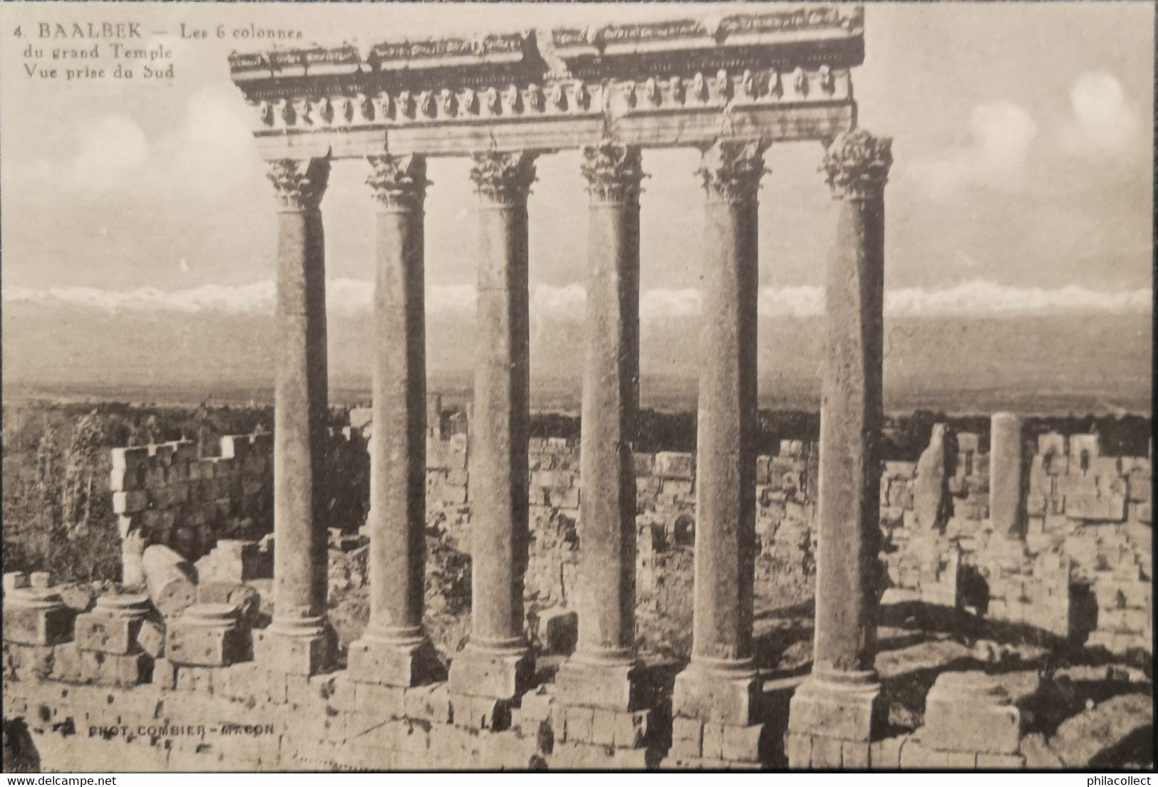 Libanon - Baalbek // Les 6 Colonnes Du Grand Temple (Vue Prise Du Sud) 19?? - Liban