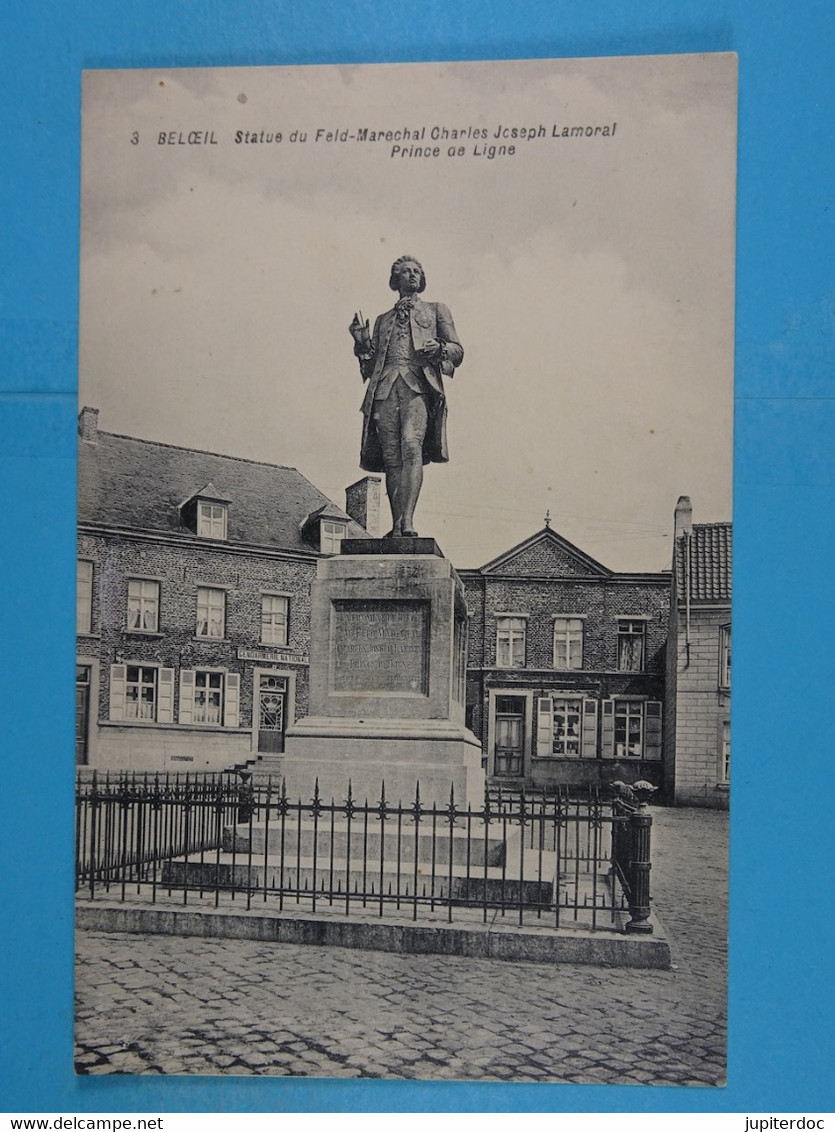 Beloeil Statue Du Felf-Marechal Charles Joseph Lamoral Prince De Ligne - Belöil