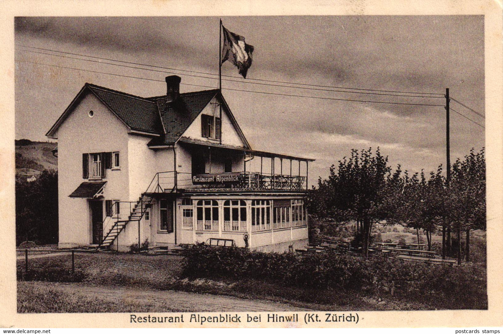 Hinwil, Restaurant "Alpenblick", Ca. 20er/30er Jahre - Hinwil