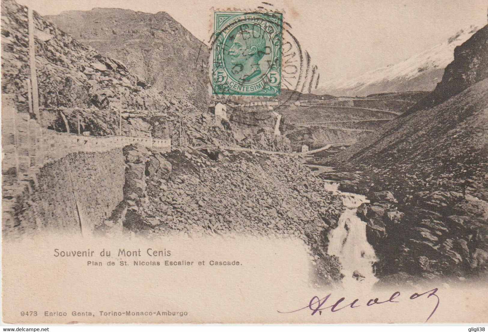 CPA-73-Savoie- Souvenir Du MONT-CENIS- Plan De St-Nicolas Escalier Et Cascade- - Altri & Non Classificati