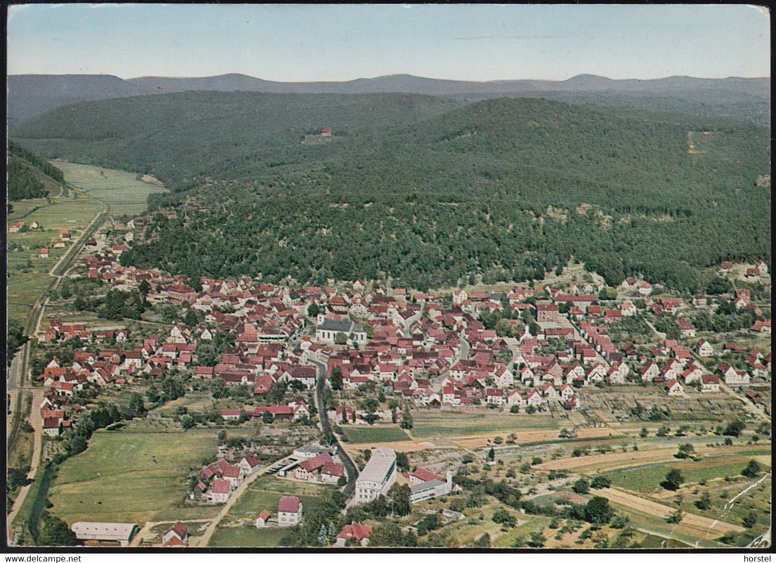 D-66994 Dahn - Pfalz - Luftbild - Aerial View - Stamp 1961 - Dahn