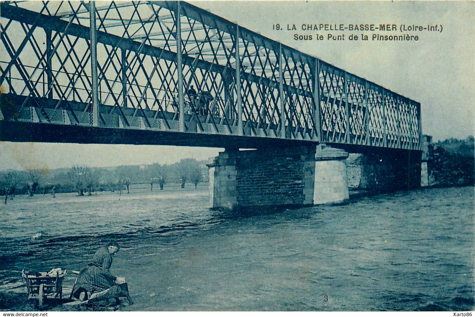 La Chapelle Basse Mer * Sous Le Pont De La Pinsonnière * Lavoir Laveuse - La Chapelle Basse-Mer