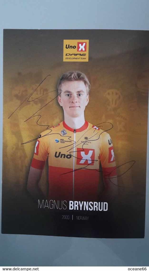Magnus Brynsrud Uno X 2022 Signée - Cycling