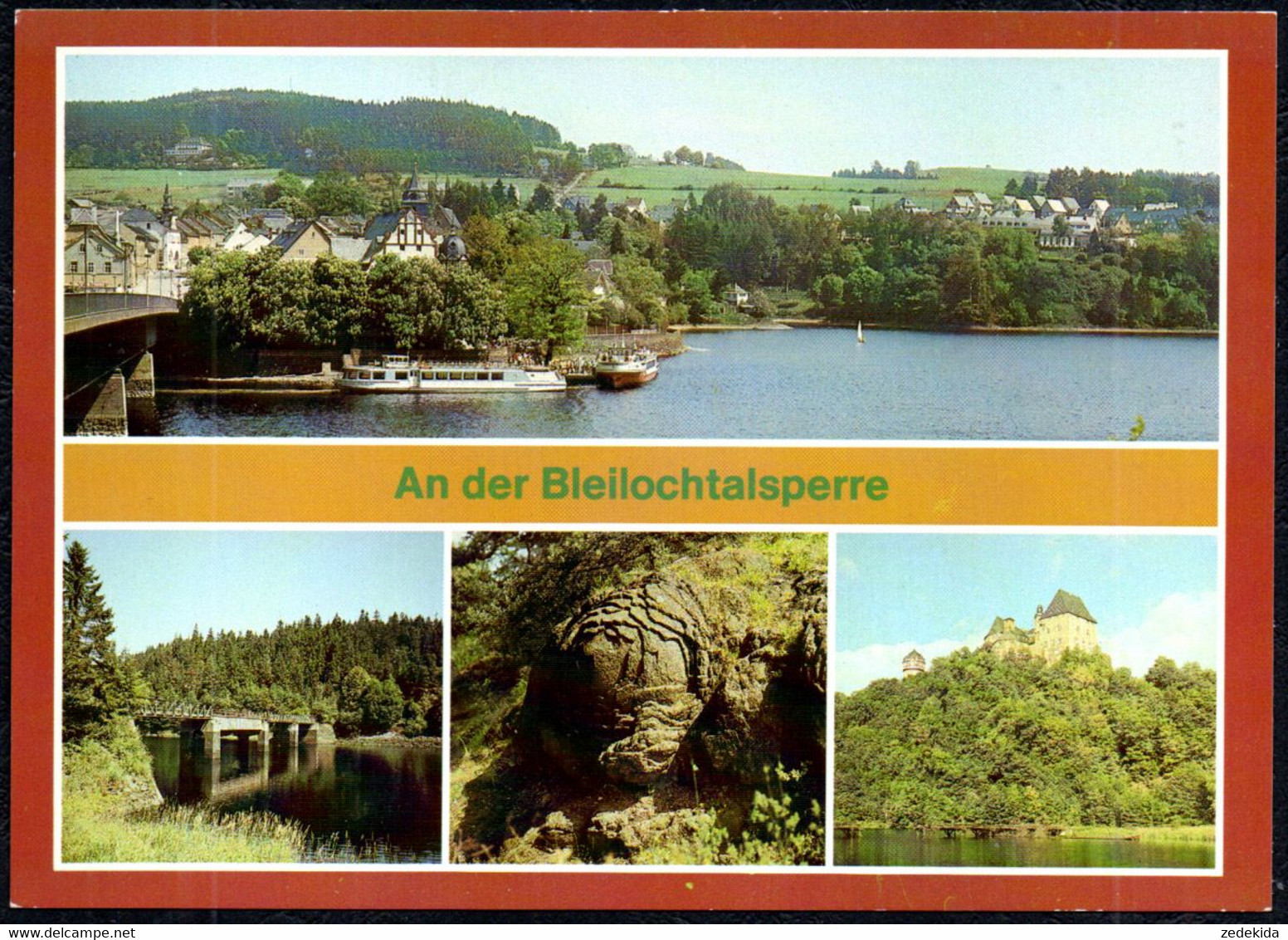 F7992 - TOP Burgk Saalburg Eisbrücke Steinrose Bleilochtalsperre Talsperre - Bild Und Heimat Reichenbach - Schleiz