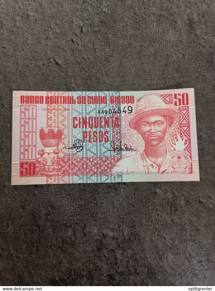 BILLET 50 PESOS 1990 GUINEA BISSAU GUINEE / NOTE BANKNOTE - Guinea–Bissau