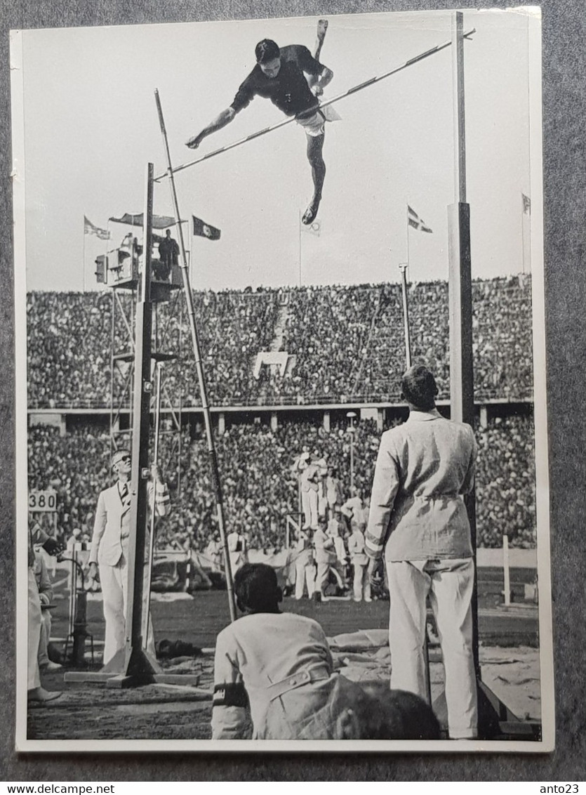 OLYMPIA 1936 BERLIN - Olympic Games - Athletics - Pole Jump - Japan OE - Foto - 12 X 17 - Trading Cards