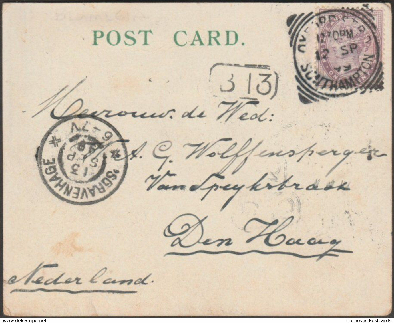 Court Card, Multiview, Southampton, Hampshire, 1899 - Edwin Jones Blümlein Postcard - Southampton
