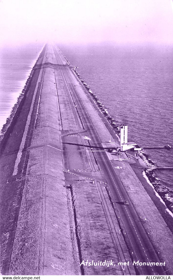 16795 " AFSLUITDIJK,MET MONUMENT " -VERA FOTO-CART. POST. SPED.1965 - Den Oever (& Afsluitdijk)