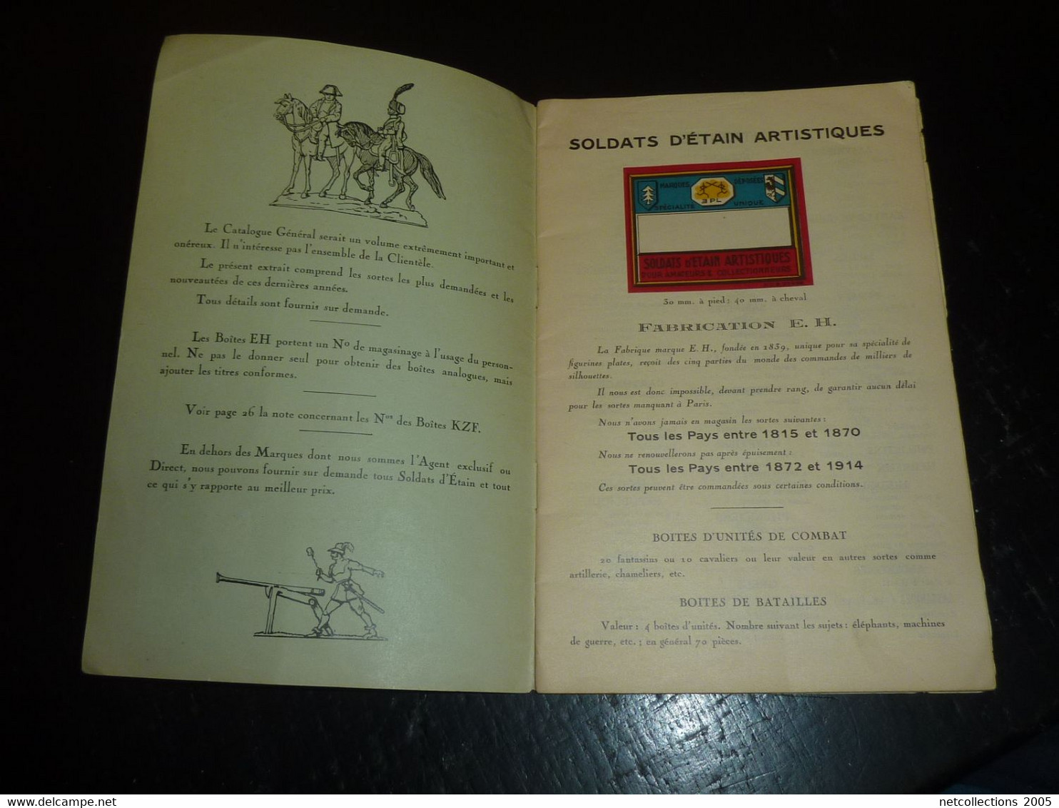 CATALOGUE De SOLDATS D'ETAIN ARTISTIQUES ET SOLDAT DE PLOMB - E. LELONG DUNKERQUE + SUPPLEMENT SPECIAL (DOC-A) - Model Making