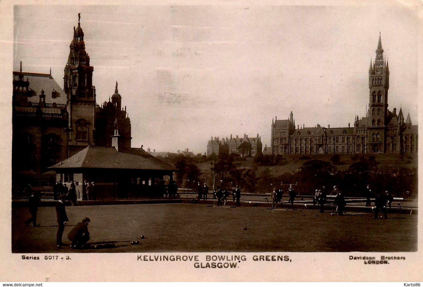 Glasgow * Carte Photo * Kelvingrove Bowling Greens * Pétanque Jeu De Boules Boulodrome * Uk écosse Scotland - Petanca