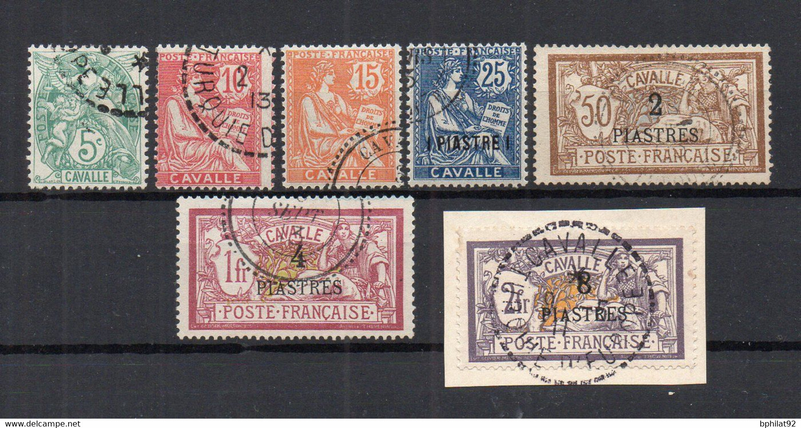 !!! CAVALLE, SERIE 10/16 OBLITEREE - Used Stamps