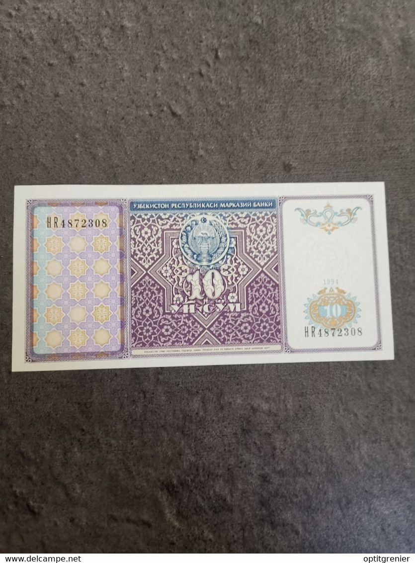 BILLET 10 SUM 1994 UZBERKISTAN / NOTE BANKNOTE - Andere - Azië