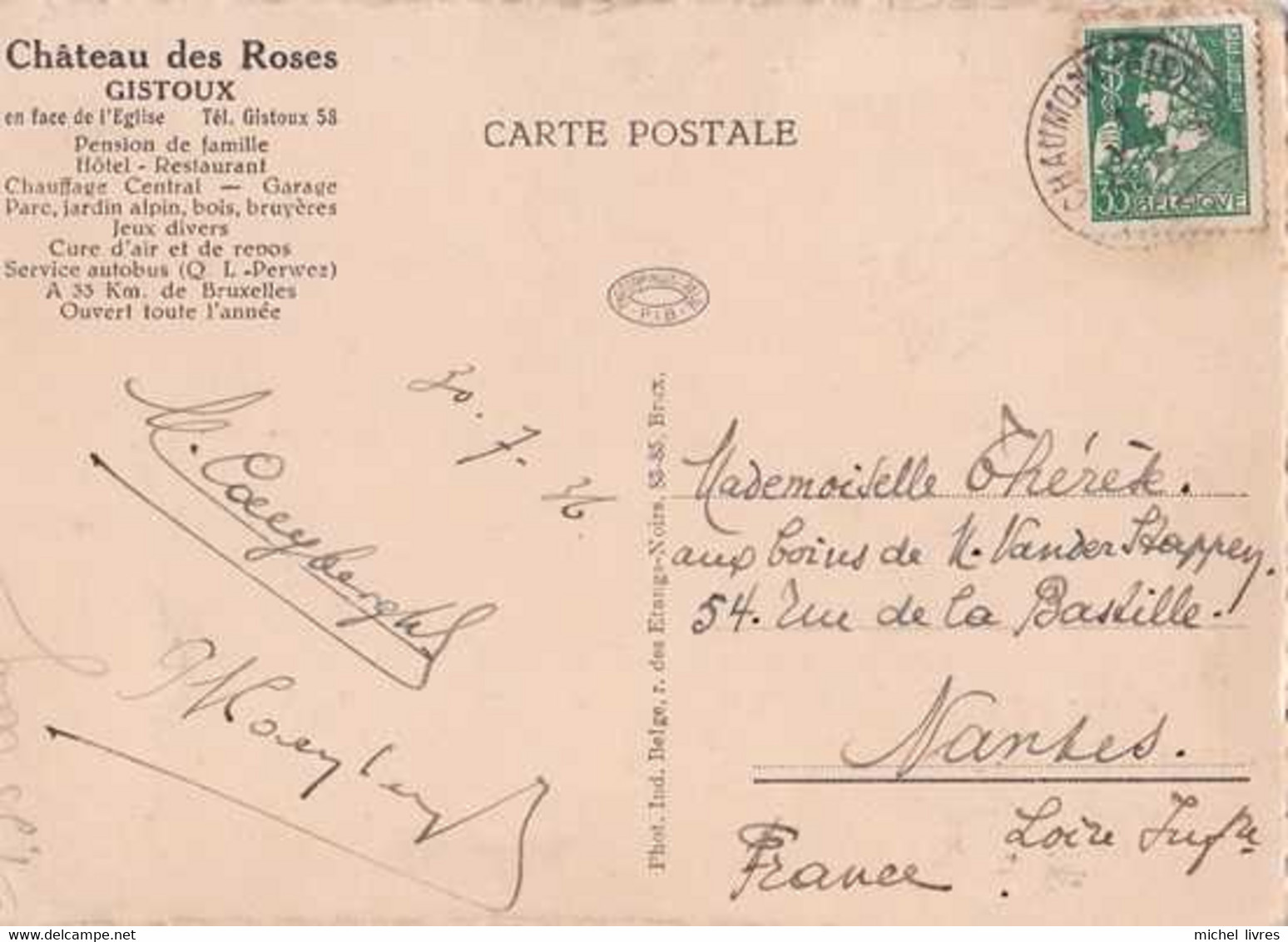 Gistoux - Château Des Roses - Multivues  - Circulé En 1936 - Chaumont-Gistoux - TBE - Chaumont-Gistoux