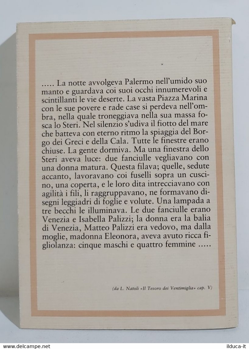 I106307 V Luigi Natoli - Il Tesoro Dei Ventimiglia - Flaccovio 1981 - Tales & Short Stories