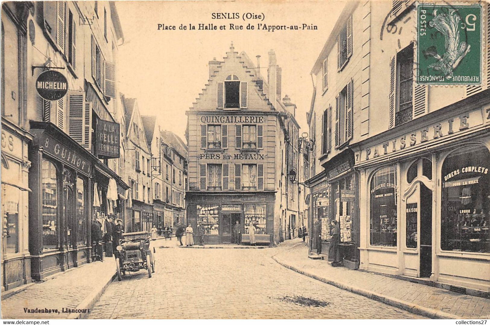 60-SENLIS- PLACE DE LA HALLE ET RUE DE L'APPORT-AU-PAIN - Senlis