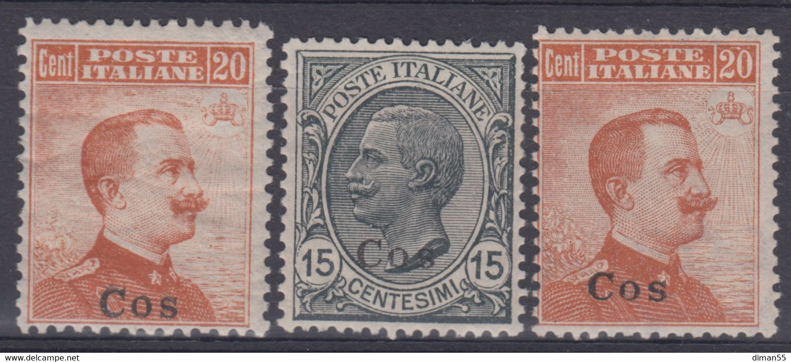 EGEO - COO - N. 9-11 - Cv 146 Euro  Linguellati - MH* - Egeo (Coo)