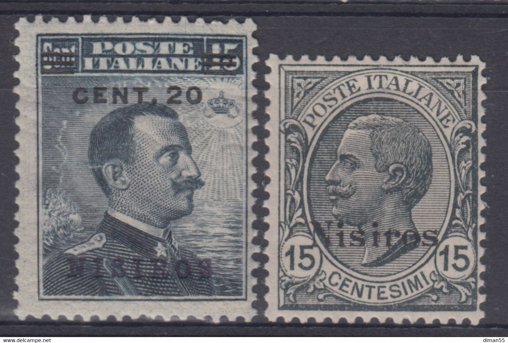 EGEO - NISIRO - N. 8 MNH** Gomma Integra +n.10 CENTRATISSIMO - Linguellato - MH*  Cat 186 Euro - Ägäis (Nisiro)